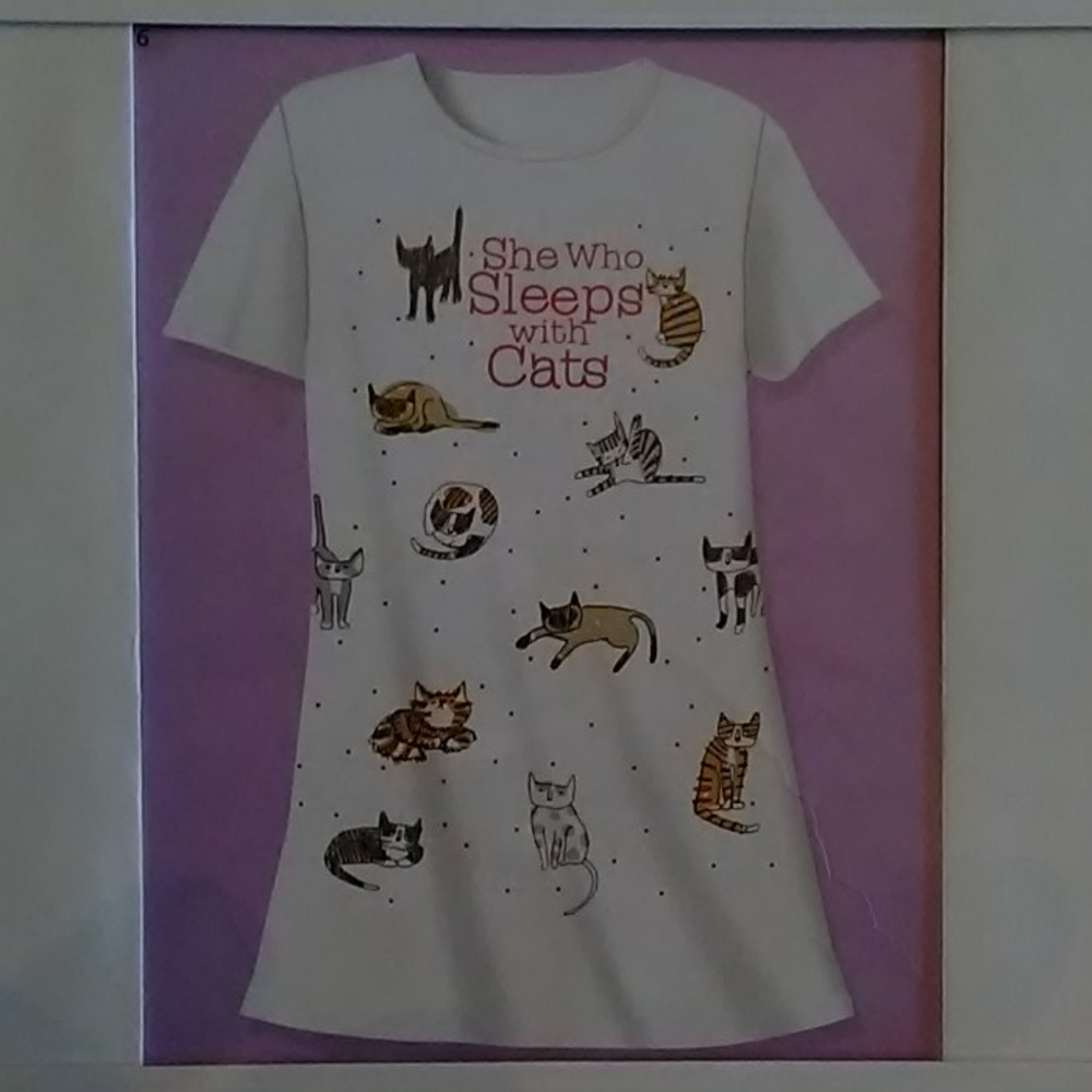 COPY - She Who Sleeps with Cats Sleepshirt